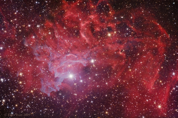 A Lángoló Csillag - köd (IC 405)