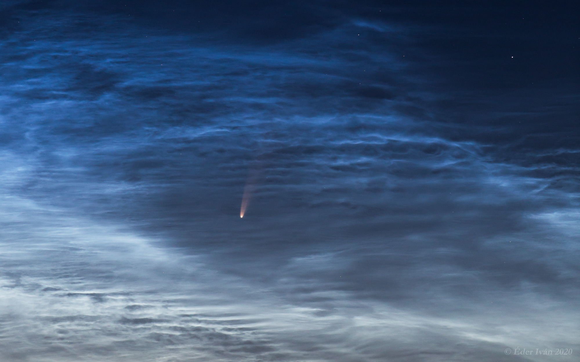 C/2020 F3 (NEOWISE) meets NLC