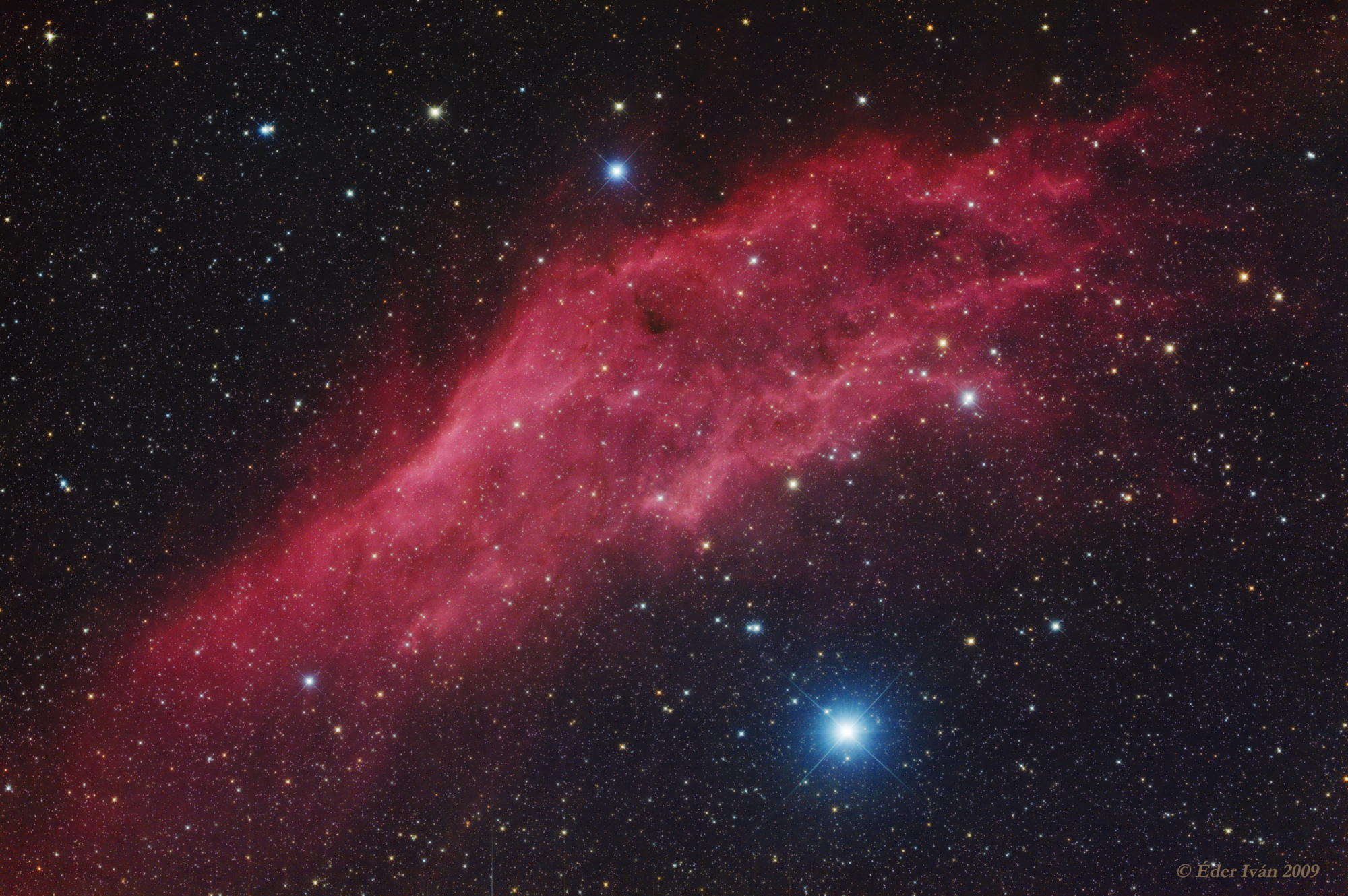 A Kalifornia-köd (NGC 1499)