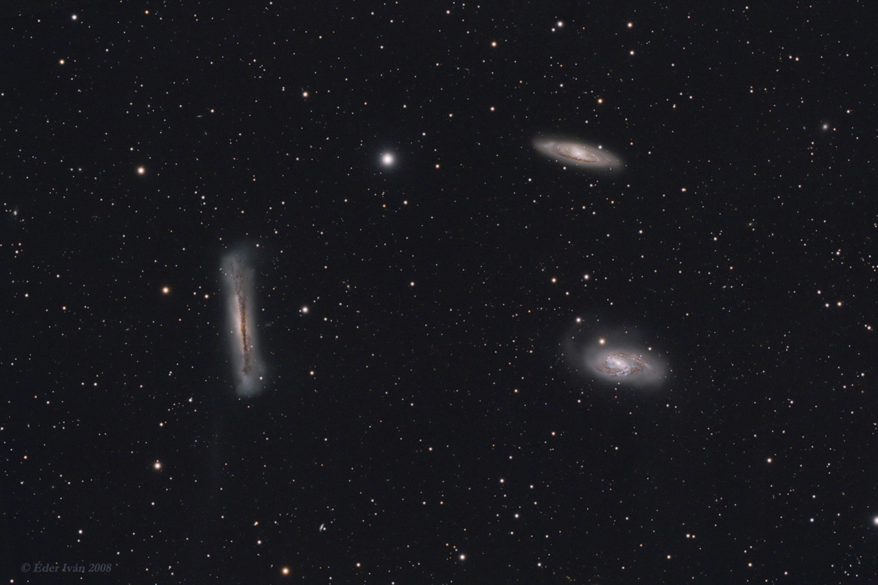 Galaxistrió  (M65,M66,NGC3628)