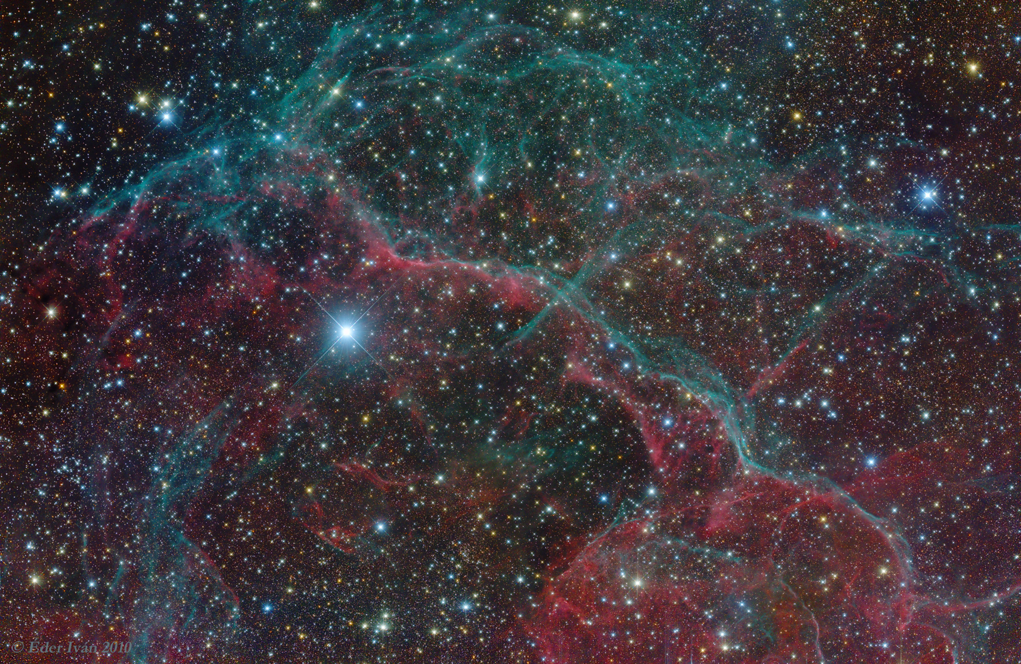 Northern part of Vela Supernova Remnant