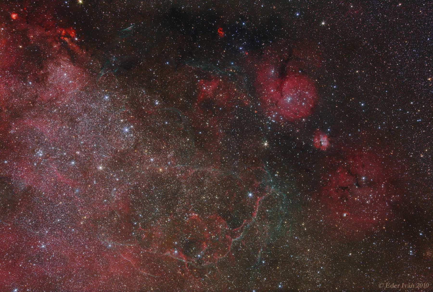 Vela Supernova Remnant area