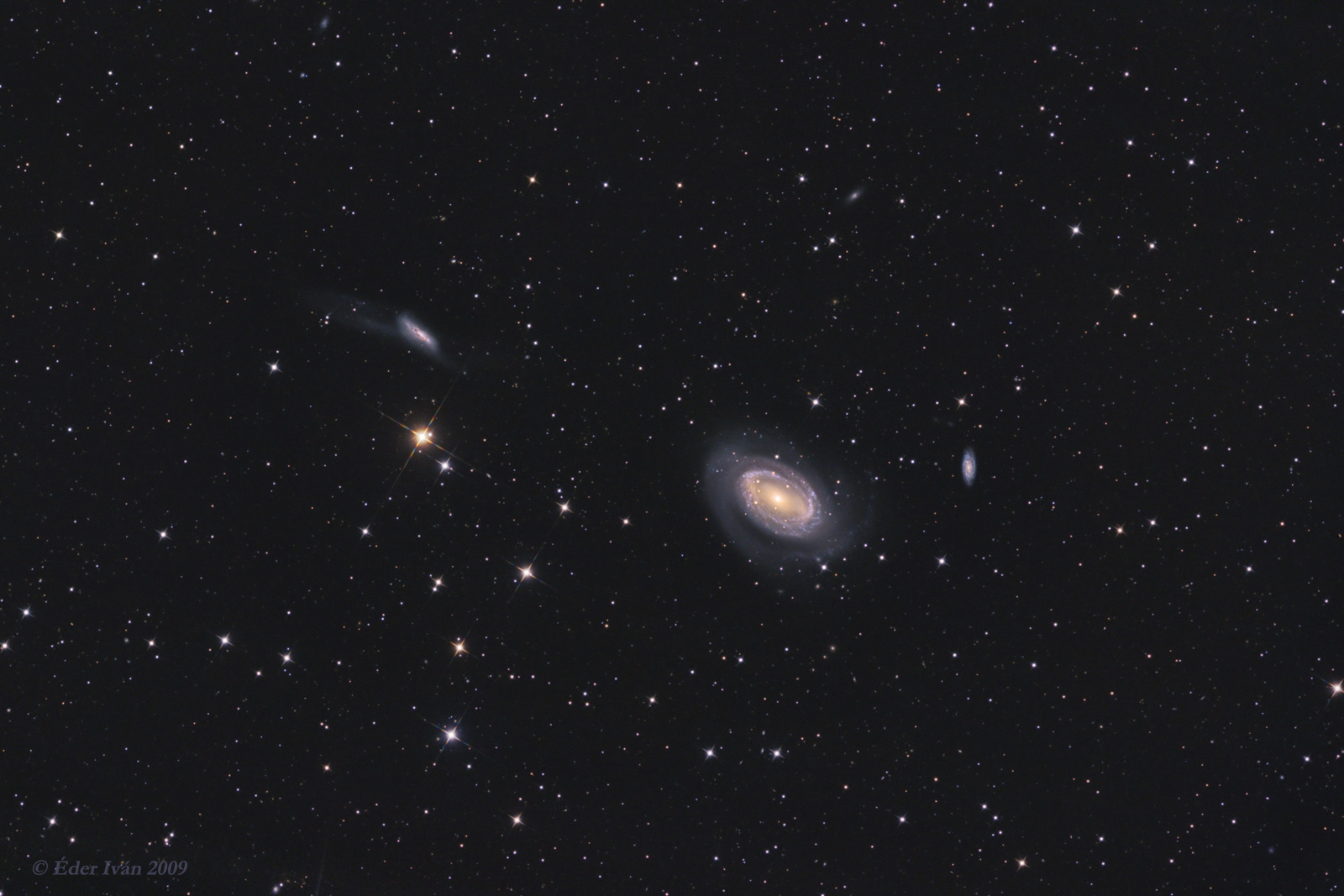 NGC 4725, 4747 and 4712 galaxies