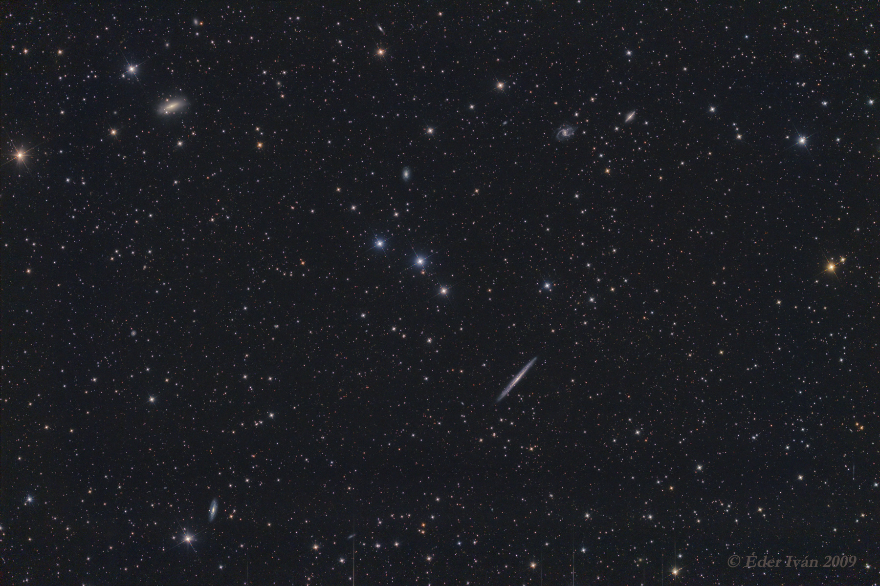 NGC 5907 and nearby galaxies