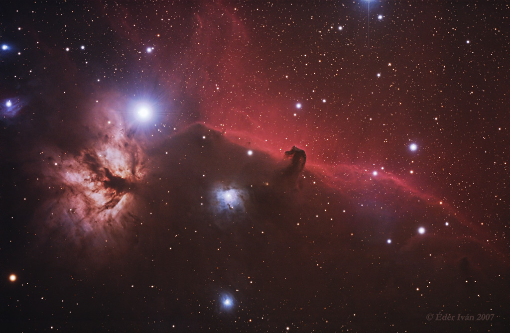 Horsehead nebula region