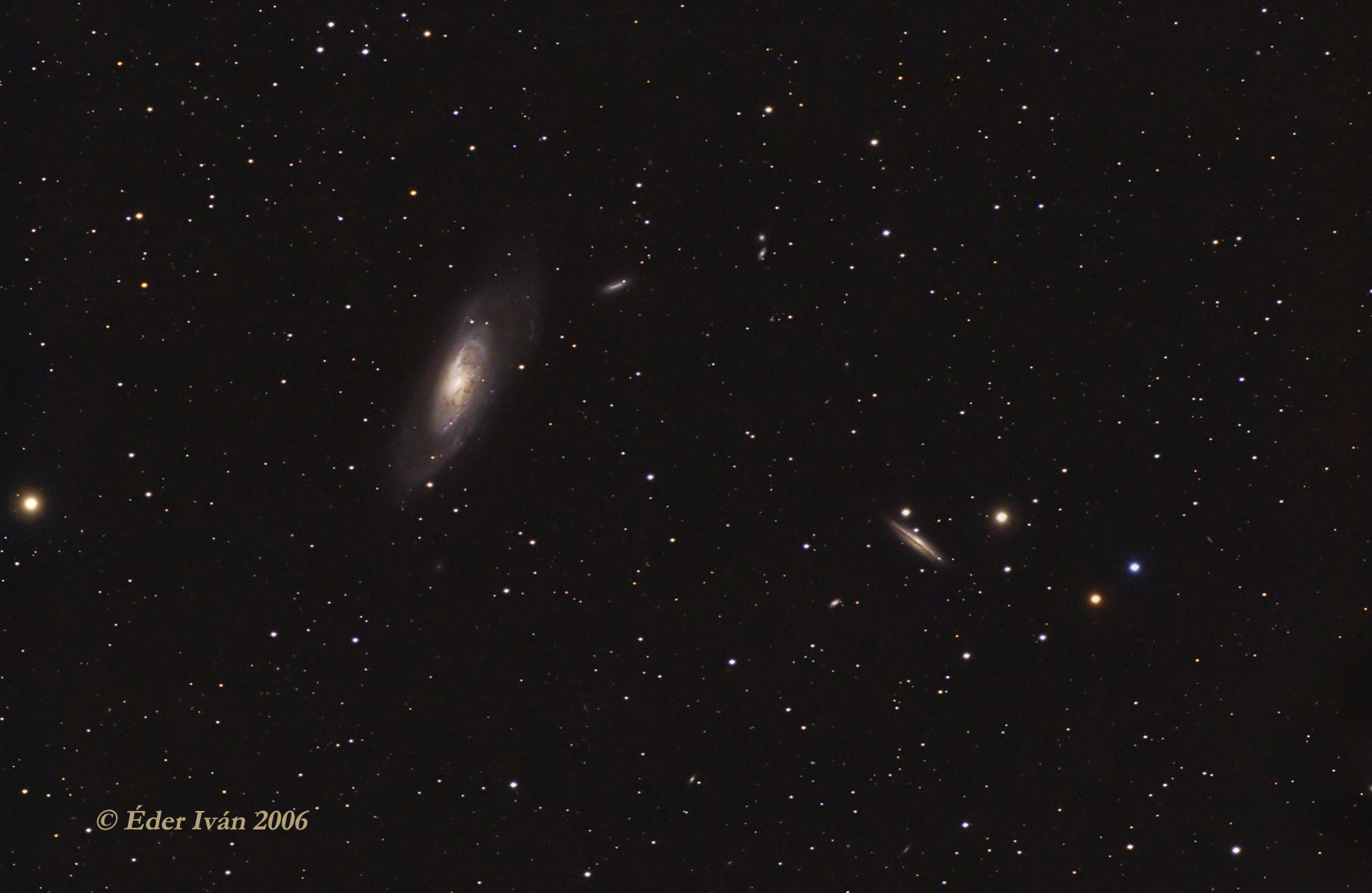 M106 and NGC 4217 galaxies