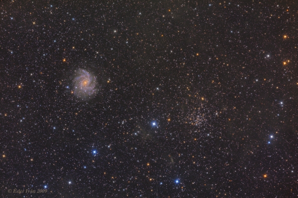 Az NGC 6946-6939 galaxis-nyílthalmaz párosa