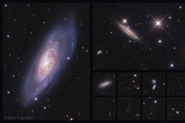 M 106 galaxy and its neighbours