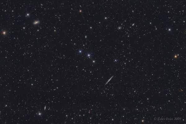 NGC 5907 and nearby galaxies