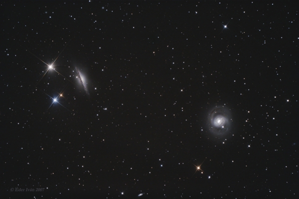 M 77 and NGC 1055 galaxies